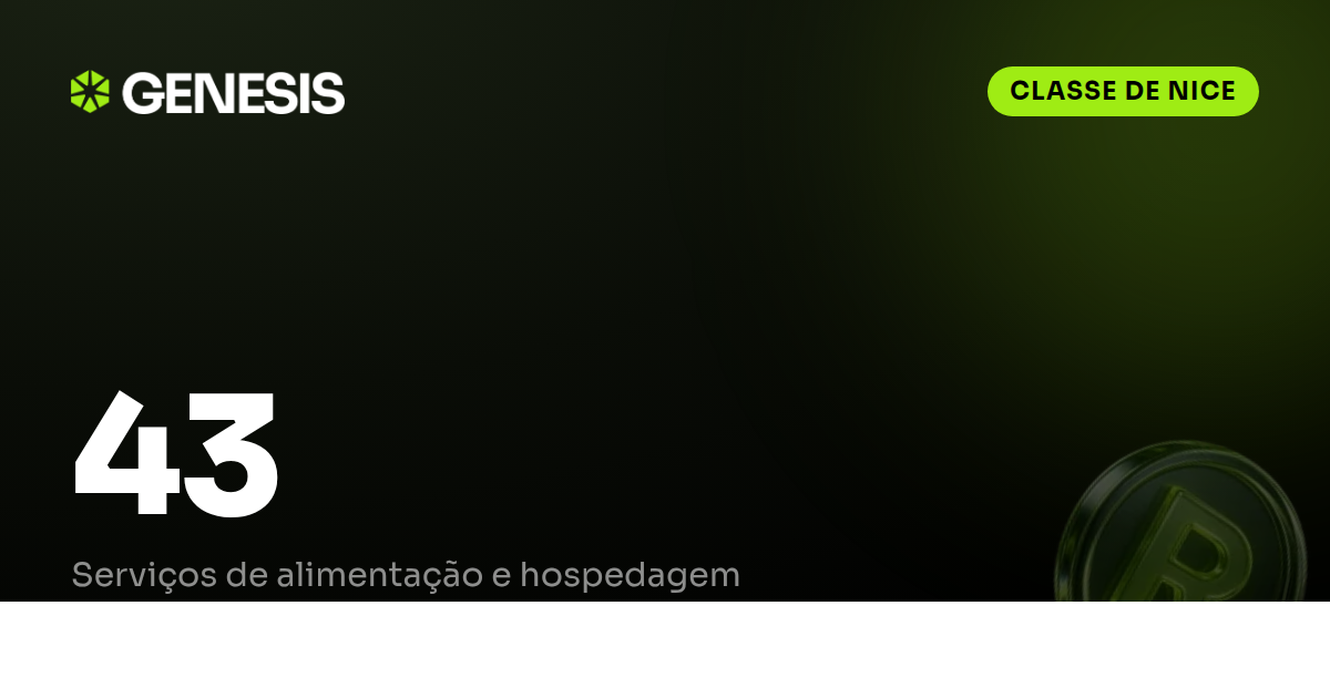 Classe 43 do INPI: Serviços de alimentação e hospedagem